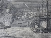 Lot 117 - ENGLAND'S GLORY, A SET OF FIVE ENGRAVINGS, ENGLISH SCHOOL, 18TH CENTURY