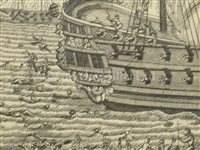 Lot 117 - ENGLAND'S GLORY, A SET OF FIVE ENGRAVINGS, ENGLISH SCHOOL, 18TH CENTURY