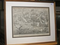 Lot 117 - ENGLAND'S GLORY, A SET OF FIVE ENGRAVINGS, ENGLISH SCHOOL, 18TH CENTURY