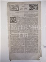 Lot 116 - 'THE RAISING OF YE SIEGE OF GIBRALTAR' … BY SIR JOHN LEAKE MARCH 20TH 1704/5'; and  3 others