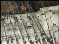 Lot 261 - A LARGE, FINELY CARVED AND WELL PRESENTED EARLY 19TH CENTURY NAPOLEONIC FRENCH PRISONER OF WAR BONE SHIP MODEL FOR A FIRST RATE SHIP OF THE LINE TRADITIONALLY IDENTIFIED AS H.M.S. CALEDONIA