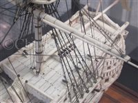 Lot 261 - A LARGE, FINELY CARVED AND WELL PRESENTED EARLY 19TH CENTURY NAPOLEONIC FRENCH PRISONER OF WAR BONE SHIP MODEL FOR A FIRST RATE SHIP OF THE LINE TRADITIONALLY IDENTIFIED AS H.M.S. CALEDONIA
