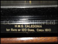 Lot 261 - A LARGE, FINELY CARVED AND WELL PRESENTED EARLY 19TH CENTURY NAPOLEONIC FRENCH PRISONER OF WAR BONE SHIP MODEL FOR A FIRST RATE SHIP OF THE LINE TRADITIONALLY IDENTIFIED AS H.M.S. CALEDONIA