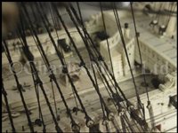 Lot 261 - A LARGE, FINELY CARVED AND WELL PRESENTED EARLY 19TH CENTURY NAPOLEONIC FRENCH PRISONER OF WAR BONE SHIP MODEL FOR A FIRST RATE SHIP OF THE LINE TRADITIONALLY IDENTIFIED AS H.M.S. CALEDONIA