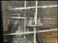 Lot 261 - A LARGE, FINELY CARVED AND WELL PRESENTED EARLY 19TH CENTURY NAPOLEONIC FRENCH PRISONER OF WAR BONE SHIP MODEL FOR A FIRST RATE SHIP OF THE LINE TRADITIONALLY IDENTIFIED AS H.M.S. CALEDONIA