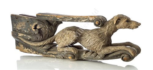 Lot 164 - THE FIGUREHEAD OF THE YACHT 'GELERT', R.Y.S., CARVED BY JAMES HELLYER OF HELLYER & SON TO THE ORDER OF R. & M. RATSEY'S YARD, WEST COWES, 1867