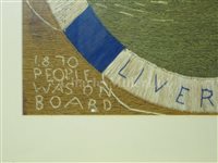 Lot 125 - AN UNUSUAL SET OF THREE WOOLWORKS DEPICTING THE SINKING OF THE LUSITANIA