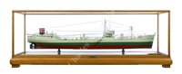 Lot 283 - A BUILDER'S BOARDROOM MODEL FOR THE TANKER KURDISTAN BUILT FOR COMMON BROTHERS LTD, NEWCASTLE BY HARLAND & WOLFF LTD, BELFAST, 1950