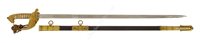 Lot 104 - LT CMDR CHARLES GOODEVE'S ROYAL NAVY DRESS SWORD