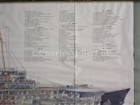 Lot 128 - FRENCH LINE PASSENGER PLANS FOR THE NORMANDIE AND THE ÎLE DE FRANCE