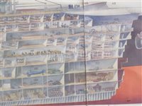 Lot 128 - FRENCH LINE PASSENGER PLANS FOR THE NORMANDIE AND THE ÎLE DE FRANCE