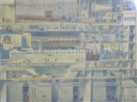 Lot 128 - FRENCH LINE PASSENGER PLANS FOR THE NORMANDIE AND THE ÎLE DE FRANCE