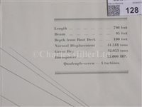 Lot 128 - FRENCH LINE PASSENGER PLANS FOR THE NORMANDIE AND THE ÎLE DE FRANCE
