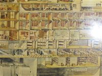 Lot 128 - FRENCH LINE PASSENGER PLANS FOR THE NORMANDIE AND THE ÎLE DE FRANCE