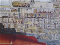 Lot 128 - FRENCH LINE PASSENGER PLANS FOR THE NORMANDIE AND THE ÎLE DE FRANCE