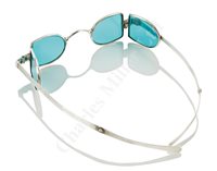 Lot 191 - A PAIR OF EARLY 19TH CENTURY DOUBLE FOLDING TINTED SILVER SPECTACLES