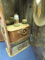 Lot 41 - A COPPER AND BRASS BOAT BINNACLE COMPASS BY DENT, CIRCA 1840