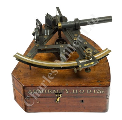 Lot 203 - AN 8IN. RADIUS PLATINUM SCALED DOUBLE-FRAMED SEXTANT BY THOMAS JONES LONDON, CIRCA 1820