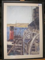 Lot 11 - δ NORMAN WILKINSON (BRITISH, 1878-1971) - R.M.S. 'Mauretania' Rafted Up To A Transport, Off The Coast Of Gallipoli, 1915