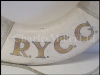 Lot 147 - A CEREMONIAL LIFE BUOY FROM THE YACHT TYGER R.Y.G.C.