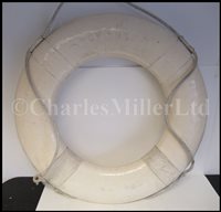 Lot 147 - A CEREMONIAL LIFE BUOY FROM THE YACHT TYGER R.Y.G.C.