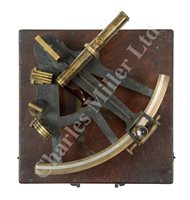 Lot 135 - AN 8IN. RADIUS VERNER SEXTANT BY WILLIAM DOLLOND, LONDON, CIRCA 1860, OWNED BY WALTER GOODSALL, NAVIGATION OFFICER ABOARD THE S.S. 'GREAT EASTERN' CIRCA 1865