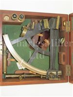 Lot 135 - AN 8IN. RADIUS VERNER SEXTANT BY WILLIAM DOLLOND, LONDON, CIRCA 1860, OWNED BY WALTER GOODSALL, NAVIGATION OFFICER ABOARD THE S.S. 'GREAT EASTERN' CIRCA 1865