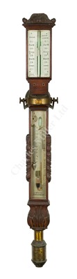 Lot 136 - Ø A MID-19TH CENTURY MARINE SYMPIESOMETER BY GRAHAM, WAPPING & LIVERPOOL, OWNED BY WALTER GOODSALL, NAVIGATION OFFICER ABOARD THE S.S. GREAT EASTERN CIRCA 1865