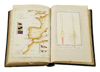 Lot 52 - A MIDSHIPMAN'S LOG BOOK COMPILED ON BOARD H.M.S. NILE, 15TH JANUARY 1893 TO 15TH MAY 1895; and Legion of Honour and certificate