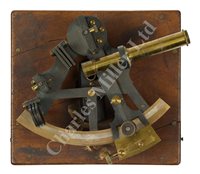 Lot 200 - A 4IN. RADIUS VERNIER SEXTANT BY CARY, LONDON, CIRCA 1893