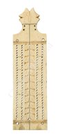 Lot 83 - Ø A SAILORWORK WHALE BONE CRIBBAGE BOARD, CIRCA 1850