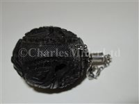 Lot 71 - AN EARLY 19TH CENTURY MINIATURE SAILORWORK CARVED NUT