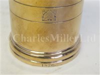 Lot 35 - A RARE SET OF STANDARD MEASURES FOR THE ADMIRALTY VICTUALLING BOARD, BY Rd. VANDOME & CO., LONDON, 1826