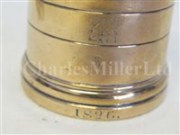 Lot 35 - A RARE SET OF STANDARD MEASURES FOR THE ADMIRALTY VICTUALLING BOARD, BY Rd. VANDOME & CO., LONDON, 1826