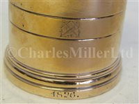 Lot 35 - A RARE SET OF STANDARD MEASURES FOR THE ADMIRALTY VICTUALLING BOARD, BY Rd. VANDOME & CO., LONDON, 1826