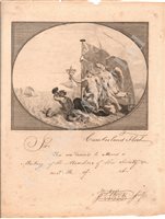 Lot 144 - THE CUMBERLAND FLEET (NOW ROYAL THAMES YACHT CLUB), A RARE LATE EIGHTEENTH CENTURY BLANK INVITATION