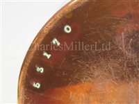 Lot 36 - A SET OF GEORGE VI COPPER GROG MEASURES