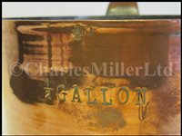 Lot 36 - A SET OF GEORGE VI COPPER GROG MEASURES