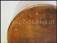 Lot 36 - A SET OF GEORGE VI COPPER GROG MEASURES