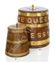 Lot 39 - A ROYAL NAVY GROG CASK PATTERN ICE BUCKET, SECOND-HALF 20TH CENTURY