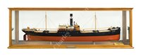 Lot 276 - A BUILDER'S MIRROR-BACK MODEL FOR THE S.S. 'HAYTOR', BUILT FOR T. & C. WILTON & CO. LTD, BY JOHN CROWN & SONS LTD, SUNDERLAND, 1925; and associated ephemera
