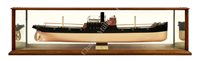 Lot 275 - A BUILDER'S MIRROR-BACK MODEL FOR THE S.S PAIGNTON BUILT FOR THE WILTON STEAM SHIP COMPANY BY MURDOCH & MURRAY LTD, GLASGOW, 1919