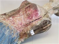 Lot 166 - AN ATTRACTIVE BRITISH MERCHANTMAN PORTRAIT FIGUREHEAD FROM THE BRIG MARY ANN OF BELFAST, 1847