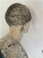 Lot 166 - AN ATTRACTIVE BRITISH MERCHANTMAN PORTRAIT FIGUREHEAD FROM THE BRIG MARY ANN OF BELFAST, 1847