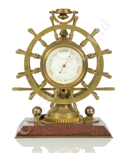 Lot 145 - A FINE MARINE-THEMED PRESENTATION CLOCK BY JONES & SONS, PARIS, CIRCA 1877