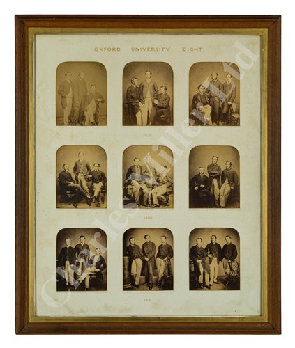 Lot 137 - THE OXFORD CAPTAIN'S WINNING BLADES FROM THE 1859 AND 1861 OXFORD & CAMBRIDGE BOAT RACES