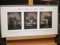 Lot 137 - THE OXFORD CAPTAIN'S WINNING BLADES FROM THE 1859 AND 1861 OXFORD & CAMBRIDGE BOAT RACES