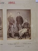 Lot 140 - THE OXFORD CAPTAIN'S WINNING BLADE FROM THE 1865 OXFORD & CAMBRIDGE BOAT RACE