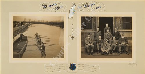 Lot 143 - A BLADE FROM THE 1906 TRINITY COLLEGE, OXFORD ROWING EIGHT