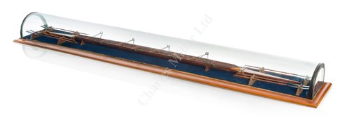 Lot 141 - A RARE AND FINELY CONSTRUCTED BUILDER'S PRESENTATION MODEL OF OXFORD'S 1865 WINNING ROWING EIGHT, CONSTRUCTED BY J. & S. SALTER BUILDERS, OXFORD